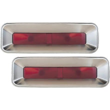 1967-69 Chevrolet Camaro; All American Billet Taillight Bezels; Machined Finish
