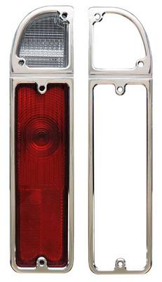 1967-72 Chevrolet, GMC C/K Fleetside Pickup, 1969-72 Blazer and Jimmy; All American Billet Tail Light Bezel - Machined F