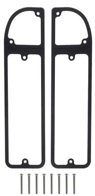 1967-72 Chevrolet, GMC C/K Fleetside Pickup, 1969-72 Blazer and Jimmy; All American Billet Tail Light Bezel - Silverline