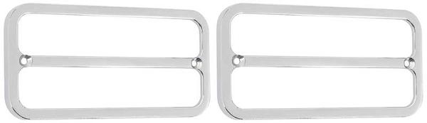 1968-1972 Chevrolet, GMC Truck, Blazer, Jimmy, Suburban; All American Billet, Deluxe Side Marker Light Bezels - Polished