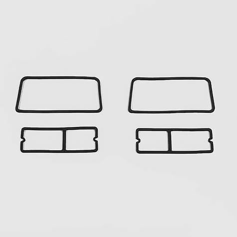 1970-76 AMC Gremlin; Taillight Lens and Bezel Gasket Set; 4-Pieces