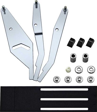 1967-68 Chevrolet Truck W/O AC - Heater Control Panel Lever Set -Black