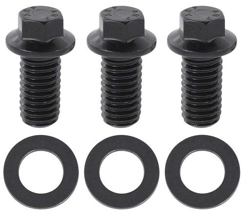 Black Oxide Hex Head V8 Alternator Bracket Bolt Set