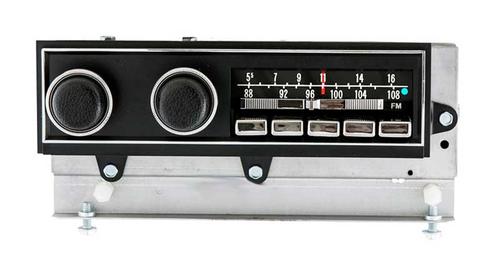 1970-71 Mopar E-Body; Bluetooth; Reproduction AM/FM Radio; Black Knobs w/Chrome Buttons