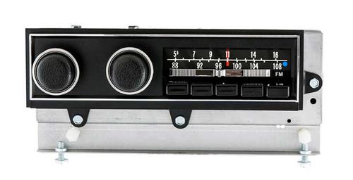1972-74 Mopar E-Body; Bluetooth; Reproduction AM/FM Radio; Black Knobs w/Black Buttons