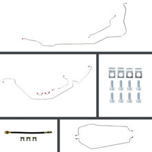 The Right Stuff 66 GTO, Skylark &amp; Cutlass Fr Disc Conversion R Drum Stainless Brake Line Kit - (ASM66C2)