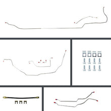The Right Stuff 69-72 GTO Conv. Power 4-Wheel Disc Conversion Pre-Bent Stainless Brake Line Kit - (ASP69C4)