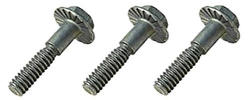 Voltage Regulator Mounting Bolt Set, 10-24 x 1" Serrated Washer Head Shoulder Bolts, 3 Piece Set