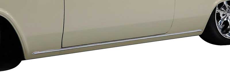 B10166 - 1965 Bel Air, Biscayne,1966 Impala; Rocker Panel Moldings; LH & RH; Pair