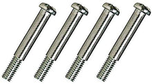 Chrome Plated Stainless Steel Shouldered Lens Screws, #8-32 x 1-5/16" With 15/16" Shoulder, 4 Piece Set