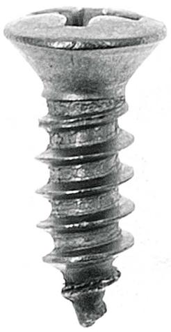 1960-72; Headlight Bezel Screw ; Stainless Steel; 8-18 x 1/2" ; Each