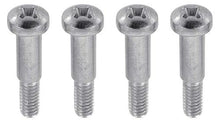 Chrome Plated Stainless Steel Shouldered Lens Screws, #8-32 x 7/8" With 1/2" Shoulder, 4 Piece Set