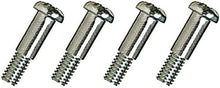 Chrome Plated Stainless Steel Shouldered Lens Screws, #8-32 x 3/4" With 7/16" Shoulder, 4 Piece Set