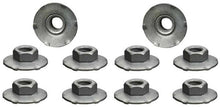 Peri-Keps Hex Nuts 7/16" Hex with 7/8" Toothed Free Spinning Washer, Fits #14 Stud Size, 10 Pieces
