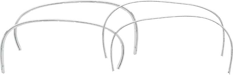 B1438 - 1970 Impala, Bel Air, Caprice; Wheel Opening Molding Kit; Front & Rear; with Hardware; Set of 4