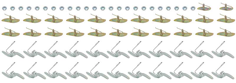 B19079 - 1964 Chevy Impala SS; Side Molding Clip and Hardware Set
