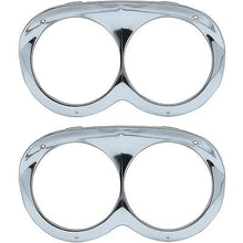 1958 Impala / Full-Size; Headlamp Bezel Set; Pair