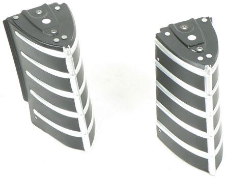 B6706 - 1967 Chevrolet Impala; Front Fender Headlamp Corner Molding; RH & LH; Pair