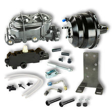 The Right Stuff Black Booster &amp; Master Cylinder Combination Kit, Bottom Mounted Valve Disc/Drum - (B85311871B)