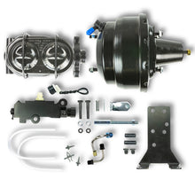 The Right Stuff Black Booster &amp; Master Cylinder Combination Kit, Bottom Mounted Valve Disc/Drum - (B85311871B)