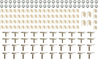 B9058 - 1964 Chevrolet Impala; Exterior Body Side Molding Hardware Set; 4 Door Models