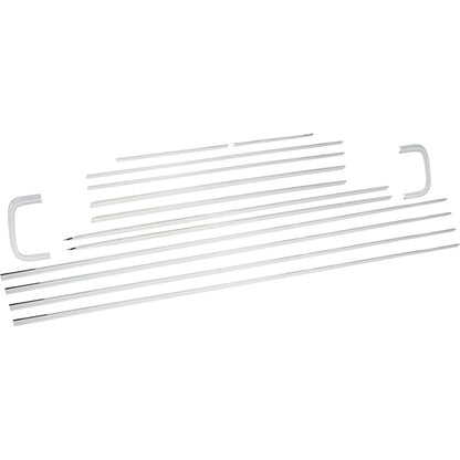 B9077 - 1964 Chevrolet Impala; Exterior Body Side Molding Set; 2 Door; 14 Piece Set