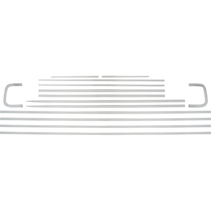 B9077 - 1964 Chevrolet Impala; Exterior Body Side Molding Set; 2 Door; 14 Piece Set