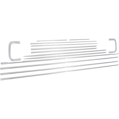 B9077 - 1964 Chevrolet Impala; Exterior Body Side Molding Set; 2 Door; 14 Piece Set