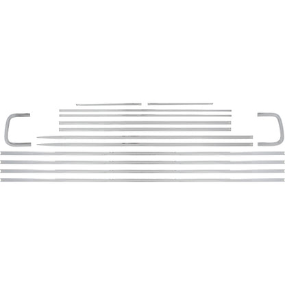 B9077 - 1964 Chevrolet Impala; Exterior Body Side Molding Set; 2 Door; 14 Piece Set