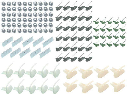 B9191 - 1961 Chevrolet Impala; Exterior Body Side Molding Clip Set