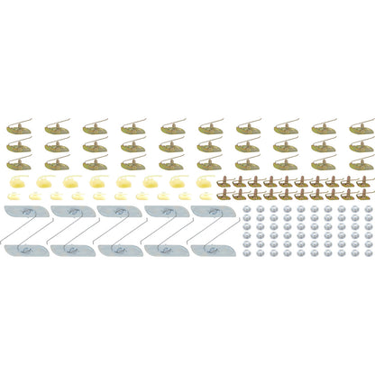 B9191 - 1961 Chevrolet Impala; Exterior Body Side Molding Clip Set
