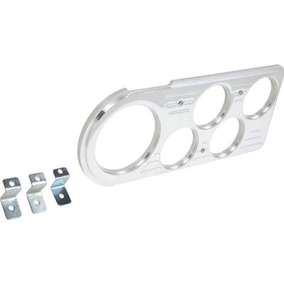 1948-50 Ford F1. F2, F3 Pickup Truck; Direct-Fit 5 Gauge Billet Aluminum Dash Insert; 3 1/8" & 2 1/16" Auto Meter Street