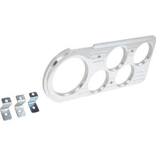1948-50 Ford F1. F2, F3 Pickup Truck; Direct-Fit 5 Gauge Billet Aluminum Dash Insert; 3 1/8" & 2 1/16" Auto Meter Street