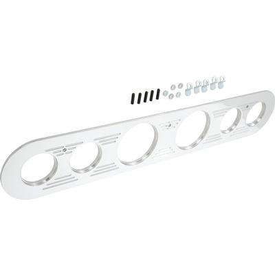 1967-72 F-Series Truck Custom Cab; Billet Aluminum Dash Insert; 6-Gauge
