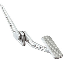 Lokar Billet Aluminum Throttle Pedal Assembly; features 1-1/2" x 4" Pedal Pad; Ball Milled Finish