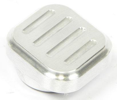 Lokar Brushed Billet Aluminum Dimmer Switch Pad with Ball Milled Finish