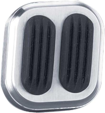 Lokar Billet Aluminum Dimmer Switch Pad with Rubber Inserts - Brushed Finish