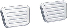 1955-57 Chevy Lokar Manual Trans Brake or Clutch Pedal Pad - Flat Style - Ball Milled Finish