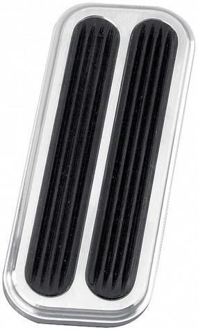 1973-98 Truck Lokar Billet Aluminum Throttle Pad W/Rubber Brushed