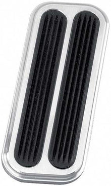 1973-98 Truck Lokar Billet Aluminum Throttle Pad W/Rubber Brushed