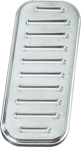 1967-69 Camaro / Firebird Lokar Billet Accelerator Pedal Pad - Flat Style - Ball Milled Finish