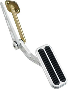 1962-67 Chevy II / Nova Lokar Billet Accelerator Pedal Assembly - Brushed with Rubber Inserts