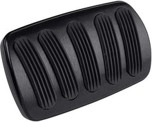 1955-57 Chevy Lokar Power Brake Pedal Pad with Auto Trans - Curved Style - Black w/ Rubber Inserts