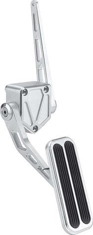 1971-72 GM Truck 2WD 1/2 Ton Lokar Billet Accelerator Pedal Assembly - Brushed with Rubber Inserts
