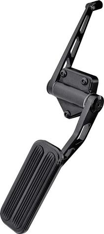 1971-72 GM Truck 2WD 1/2 Ton Lokar Billet Accelerator Pedal Assembly - Black with Rubber Inserts