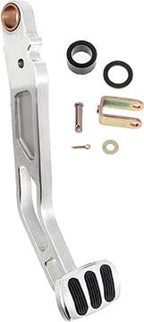 1955-57 Chevy Lokar Billet Brake Pedal Arm - Auto Trans, Standard Pad - Brushed