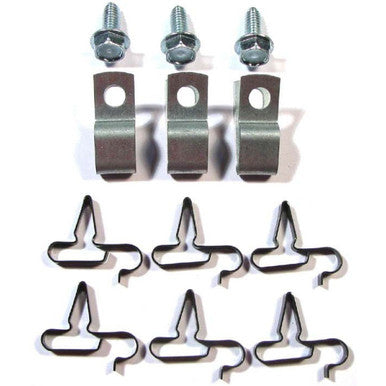 The Right Stuff 1971-74 Mopar B-Body, 3/8 x 5/16, 11-Piece Fuel Line Clip Set - (BCS017)