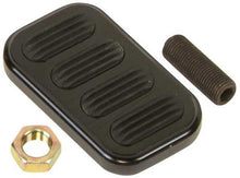 Lokar Black Anodized Billet Aluminum Standard Size 2" x 3" Brake Pedal Pad with Rubber Inserts