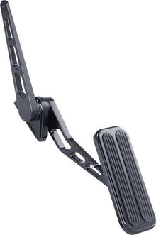 Lokar Aluminum Throttle Pedal Assembly; Features 2" x 5" Pedal Pad; Black Anodized Finish with Rubber Inserts