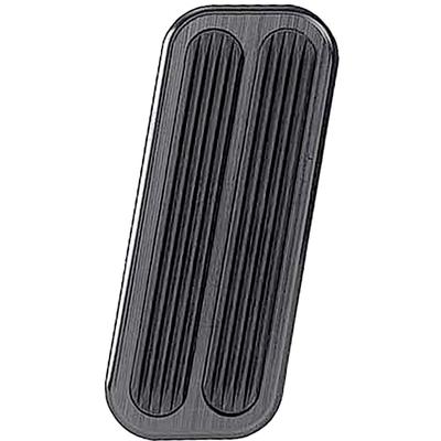 1967-69 Camaro / Firebird Lokar Billet Accelerator Pedal Pad - Flat Style - Black w/Rubber Inserts